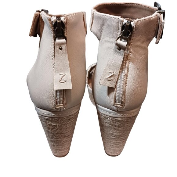 NEW Zodiac Sabeen Braided Espadrille‎ Wedge Sandals Natural/Gold/Silver Size 9.5 - Picture 9 of 13